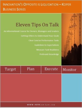 Eleven Tips on Talk